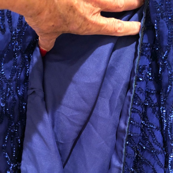 Mark & John by Gopal sequin beaded dress of silk - Picture 7 of 8